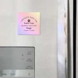 Über Die Regenbogenbrücke Benutzerdefinierte Tierg Magnet