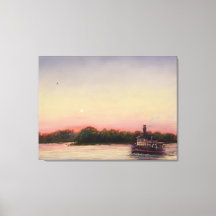 Über die Savannah Fluss - Canvas Print