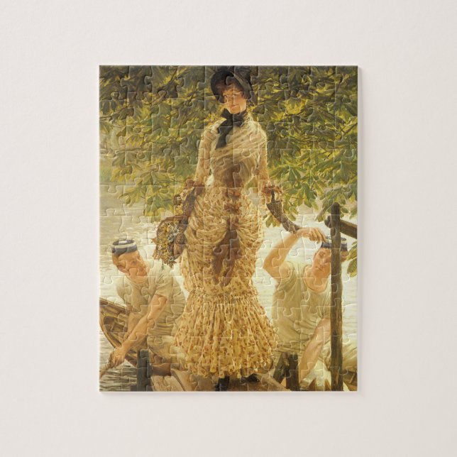 Über die Themse von James Tissot, Vintager Realism (Vertikal)