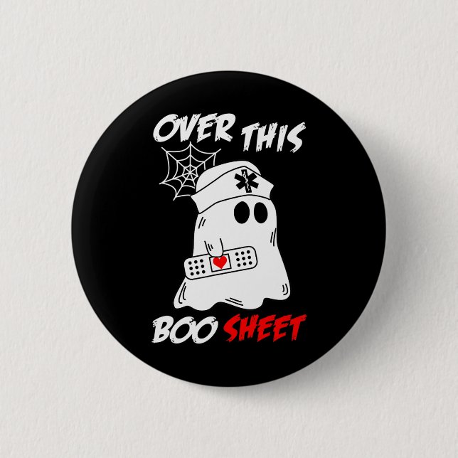 Über diesen Booblätter Fun Ghost Nurty Halloween Button (Vorderseite)