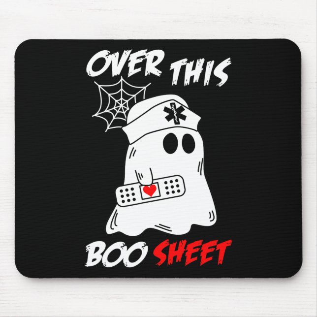 Über diesen Booblätter Fun Ghost Nurty Halloween Mousepad (Vorne)