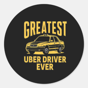 Uber Driver Eber Uber Driver Funny 3 Runder Aufkleber
