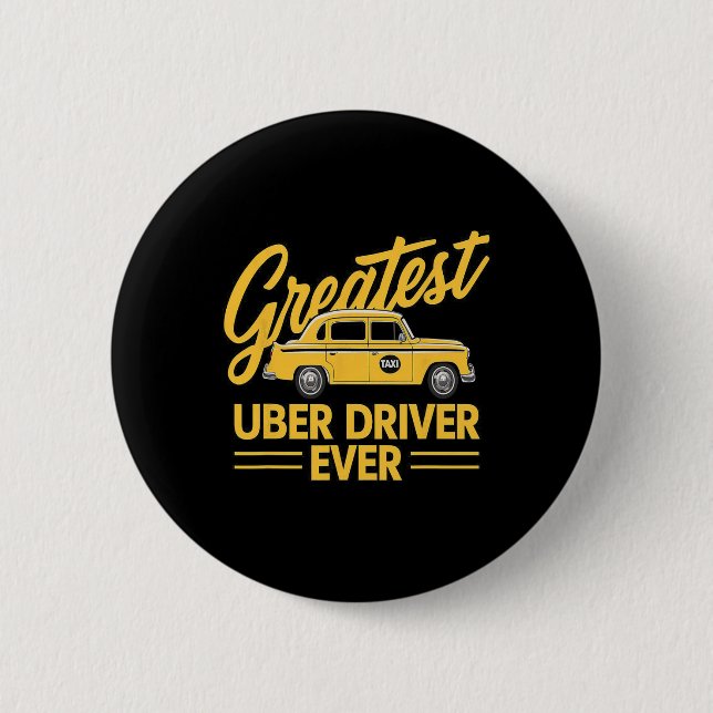 Uber Driver Eber Uber Driver Funny 4 Button (Vorderseite)