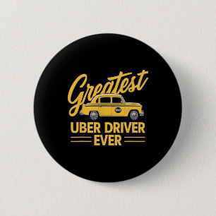 Uber Driver Eber Uber Driver Funny Button