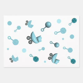 Über eine Baby-Dusche laden Sie ein Geschenkbeutel Geschenkpapier Set