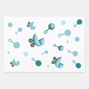 Über eine Baby-Dusche laden Sie ein Geschenkbeutel Geschenkpapier Set