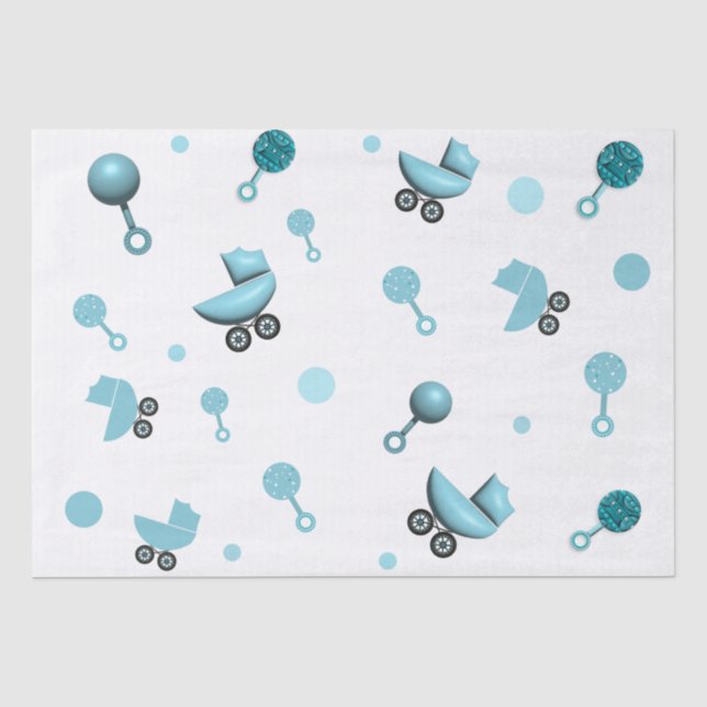 Über eine Baby-Dusche laden Sie ein Geschenkbeutel Seidenpapier (Vorderseite)