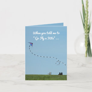 Über einen Break-up "Go Fly a Kite" schön Karte