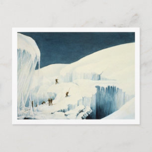 Über einen Ravine, von 'A Narrative of a Ascent Postkarte