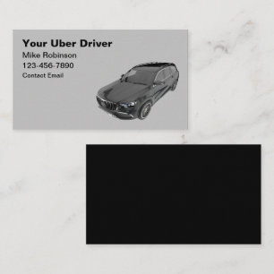 Uber-Fahrdienst-Luxus-Geschäftskarten Visitenkarte