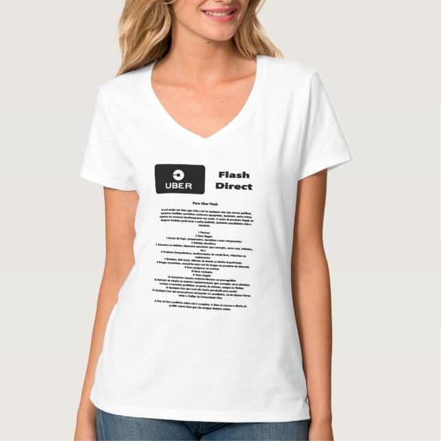 Uber Flash Direct Diretrizes T-Shirt (Vorderseite)