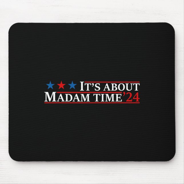 Über Frau Time Harris 2024 Kamala Childless Cat Mousepad (Vorne)