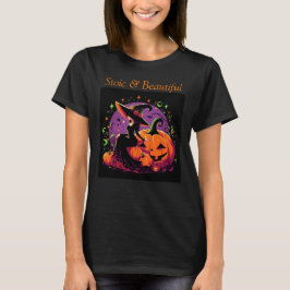 Über Hexen nachdenken, die auf einem Pumpkin-T - S T-Shirt