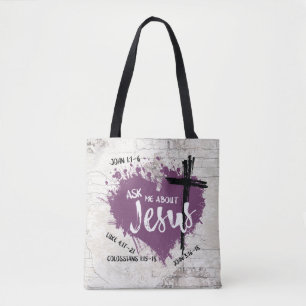 Über JESUS Christlich Scripture Gospel Graffiti Tasche