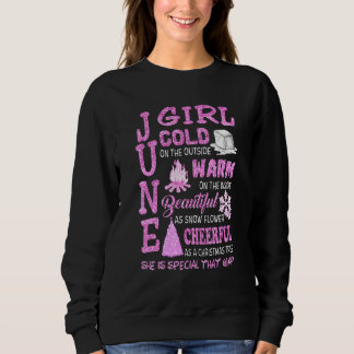 Über June Girl Shirt June Girl Cold Beautifu