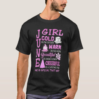 Über June Girl Shirt June Girl Cold Beautifu