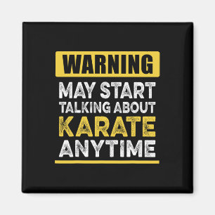 Über Karate reden immer Funny Karateka Magnet