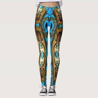 Über lebendiges Skarabäus-Käfer-Design Leggings