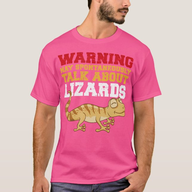 Über Lizards reden Funny Leopard Gecko Lover T-Shirt (Vorderseite)