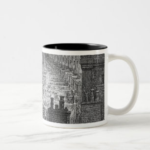 Über London - durch Schiene Zweifarbige Tasse