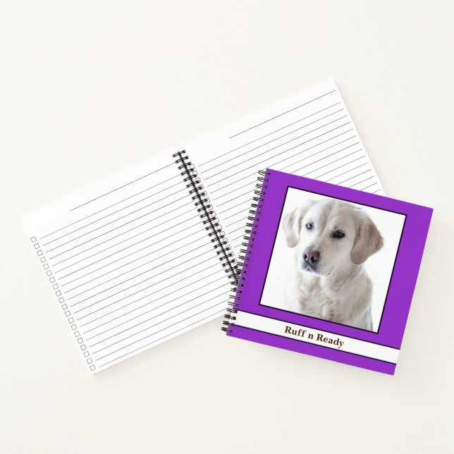 [Über meinen Hund] Vet-Platten, Journal & Brag Boo Notizbuch (Innenseite)