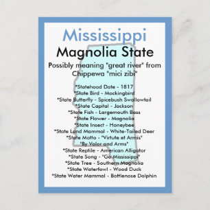 Über Mississippi Postkarte