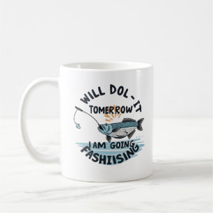 Über morgen: Ein Whimsical Fishing Adventure Kaffeetasse