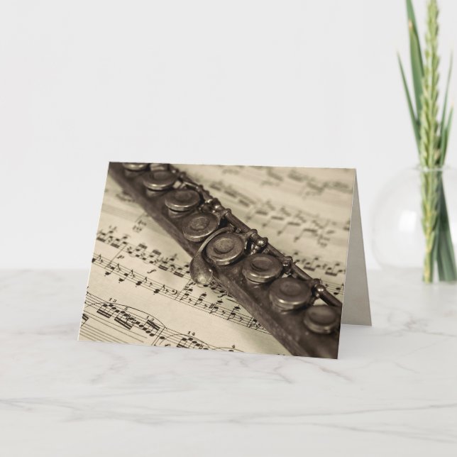 über Musik nachdenken Karte (Vorderseite)