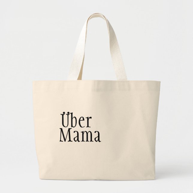 Uber Muttertasche Jumbo Stoffbeutel (Vorne)