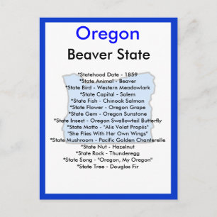Über Oregon Postkarte