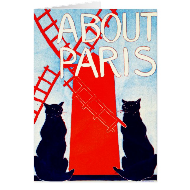 Über Paris-Anzeige 1895 (Vorne)