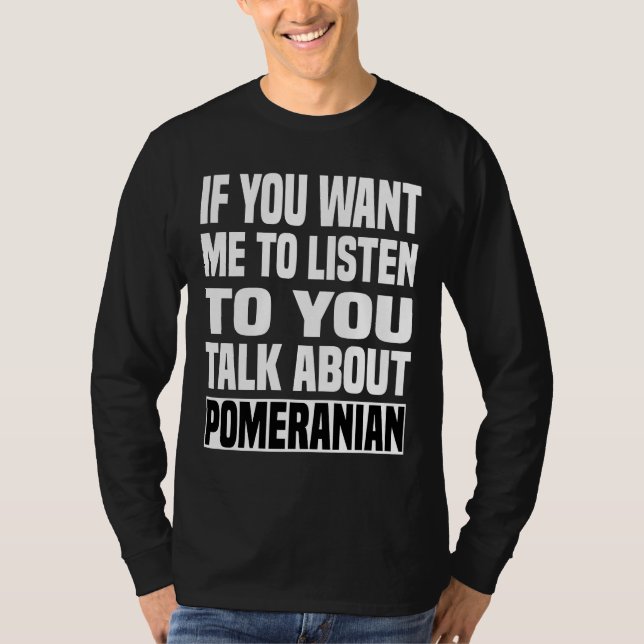 Über Spitz Funny Spitz reden T-Shirt (Vorderseite)