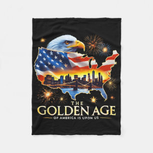 Über uns lustiger Trump Goldener Adler Das goldene Fleecedecke