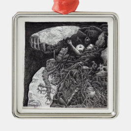 Über & unter von Brian Benson Silbernes Ornament