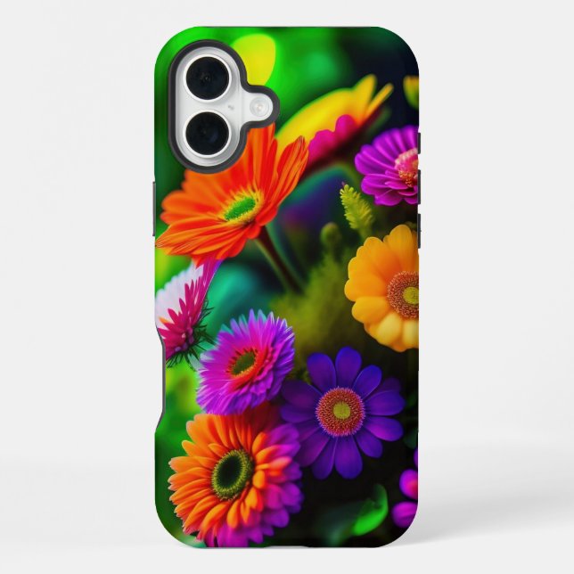 Überall Blumen iPhone 16 Plus Hülle (Rückseite)