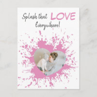 Überall diese Liebe | Rosa Herz-Foto