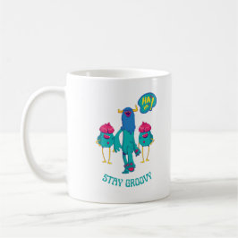 Überall Groovy bleibe, lustige Kinder in der Schul Kaffeetasse