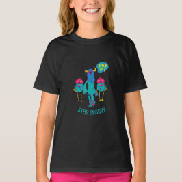 Überall Groovy bleibe, lustige Kinder in der Schul T-Shirt