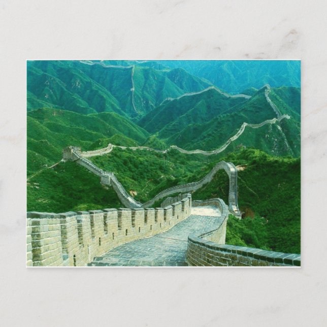 Überall große Mauer der China Postkarte (Vorderseite)