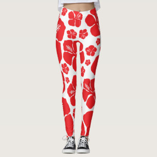 Überall im Hibiskus Leggings