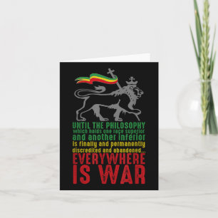 Überall ist Krieg Haile Selie Rede Judah Lion Re Karte
