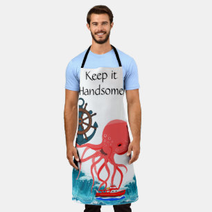 Überall Print Schürze Behielt es Handsome Octopus