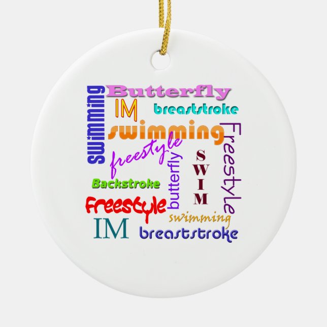 Überall schwimmen keramikornament (Vorne)