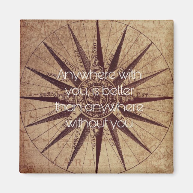 Überall, wo Sie sind, ist es besser als überall oh Magnet (Vorne)