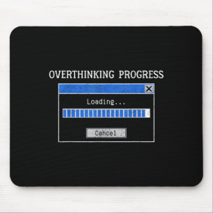 Überanalysieren Laden Lustiger Tech Humor Zitat Mousepad
