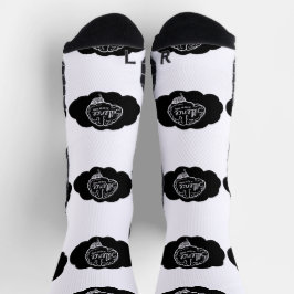 Überanalysierendes-Gehirn-Cartoon Psychische-Gesun Socken