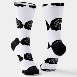 Überanalysierendes-Gehirn-Cartoon Psychische-Gesun Socken