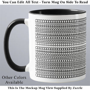 Überarbeitet Unterbezahlt Lustig Modern Versteckte Tasse