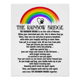 Überarbeitete DIE REGENBOGENBRÜCKE Poster