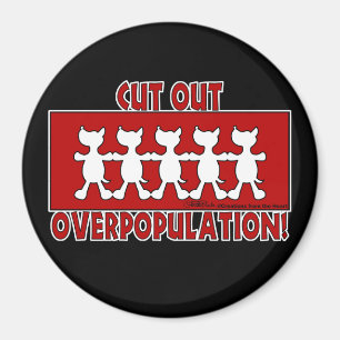 Überbevölkerungsreduzieren! Hunde Magnet